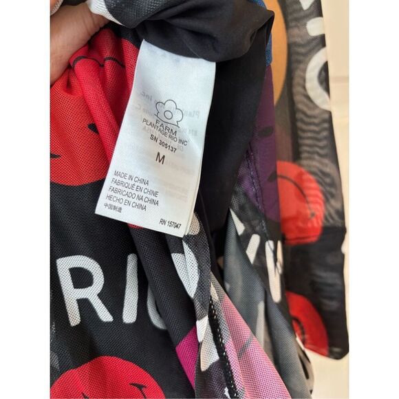NWT Farm Rio Type Smiley Rio Tulle Dress, Med $260 E24 - Picture 11 of 12